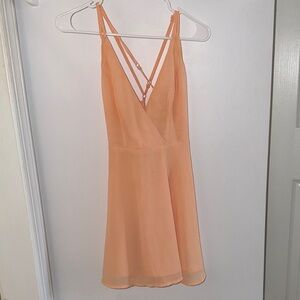 Peach Mini Dress